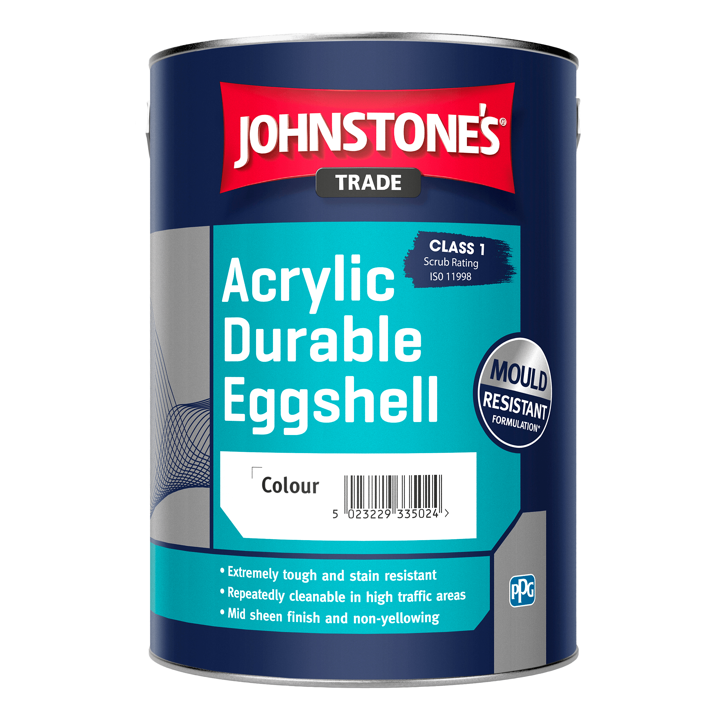 Acrylic Eggshell 5L Mixed Colour