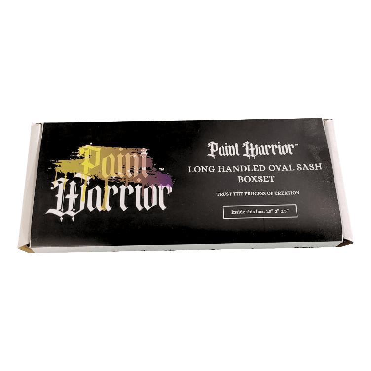 Paint warrior 3 pack long handled angled brush boxset + FOC T-Shirt (x1900)