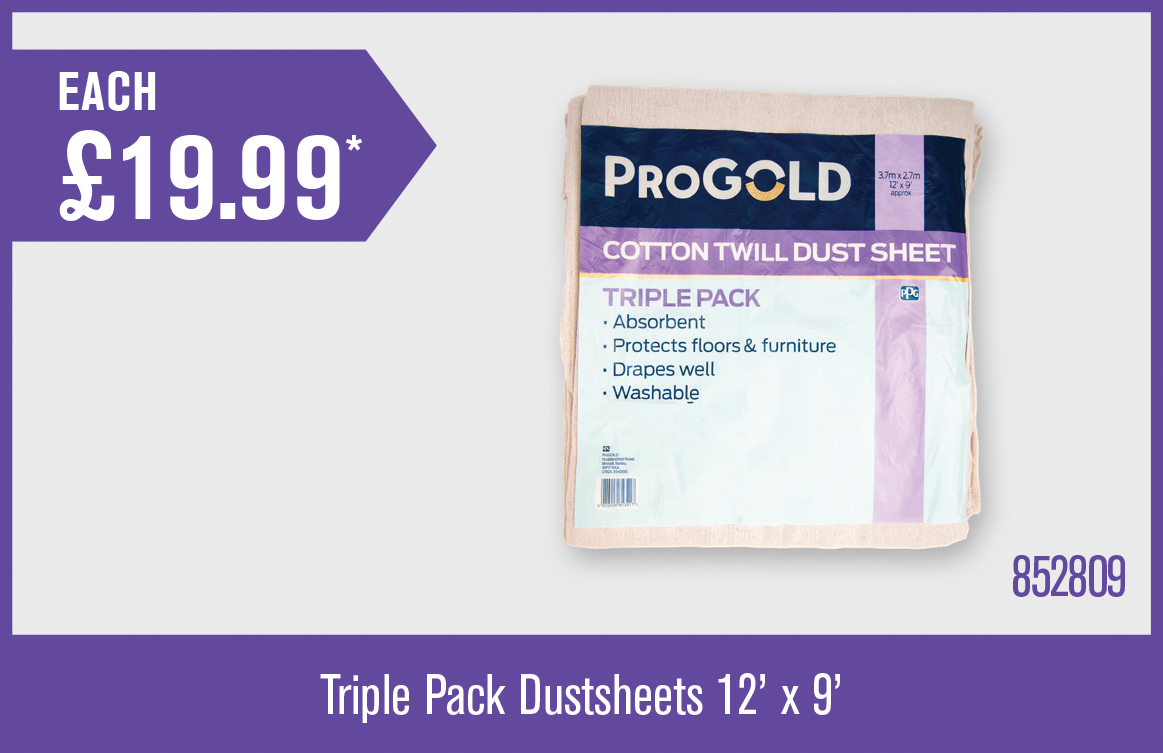 ProGold Triple Pack Dustsheets 12' x 9'