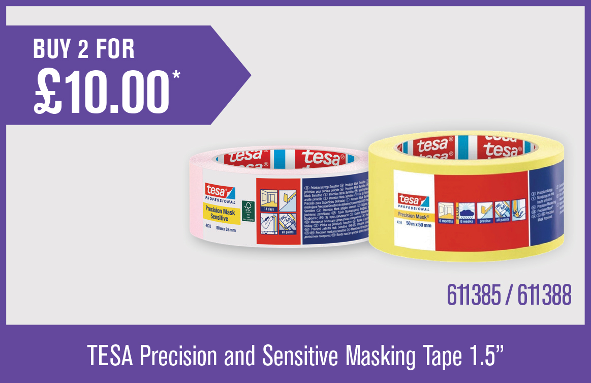 TESA Precision and Sensitive Masking Tape 1.5" - buy 2 for &pound;10.00
