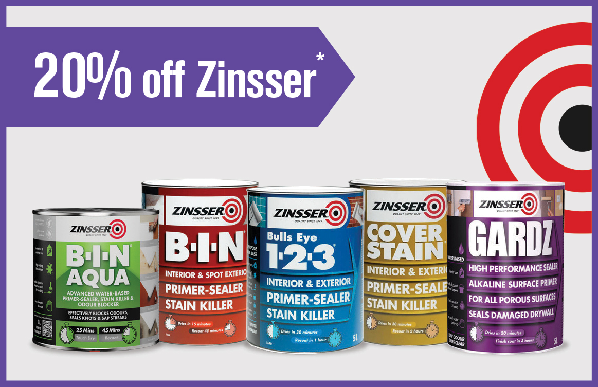 20% off Zinsser