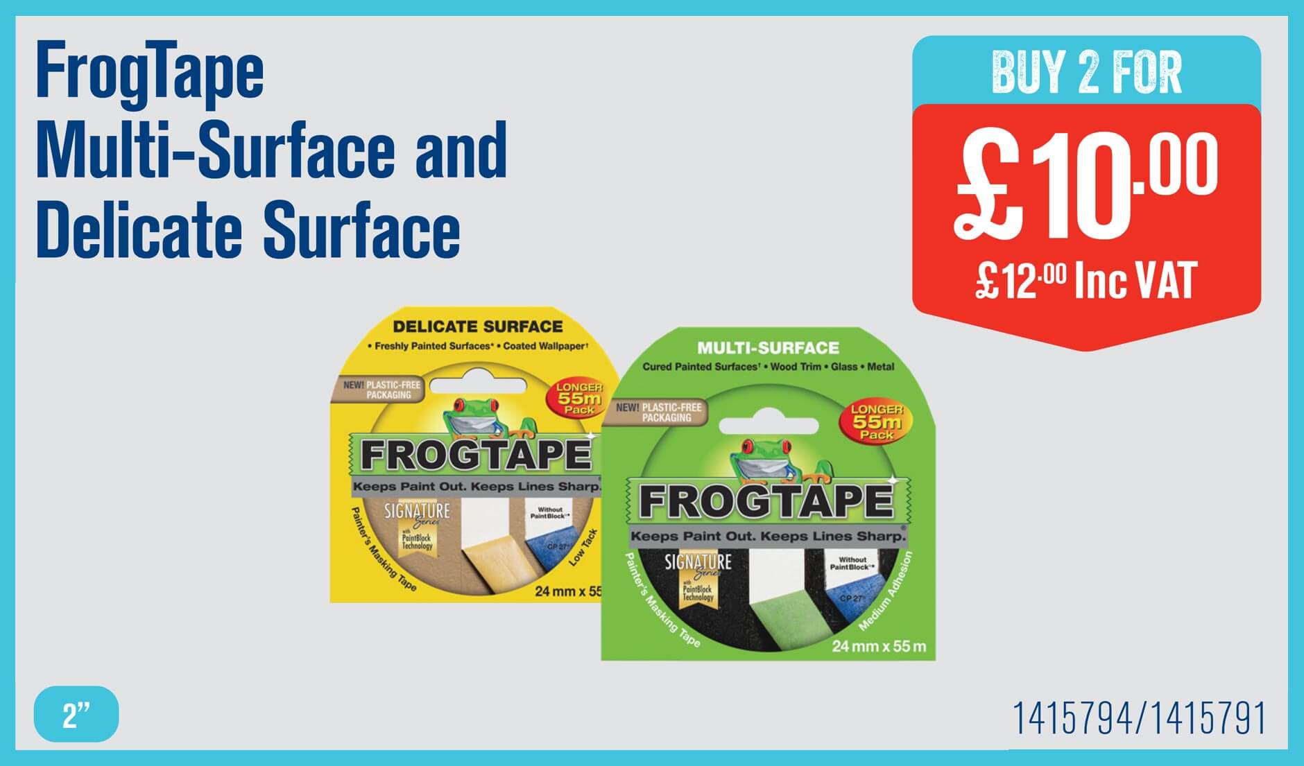 FrogTape Multi-Surface and Delicate Surface